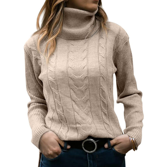 Jocelyn  Cozy Women's Turtleneck Sweater | Soft Knit Pullover