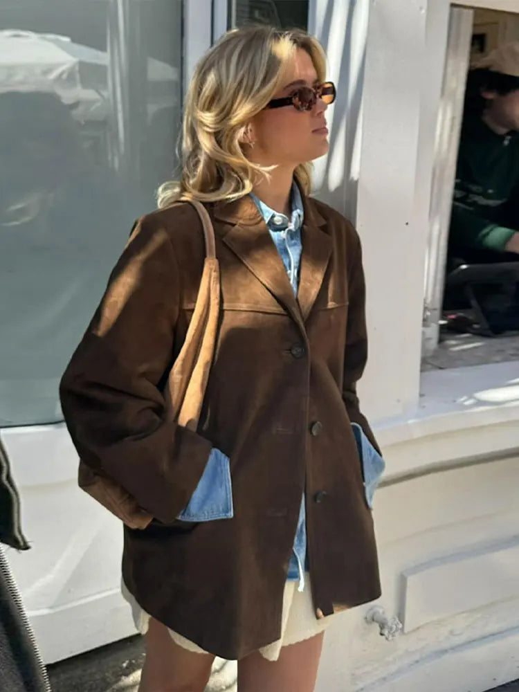 Regina Jacket | Women’s Autumn Classic Suede Jacket