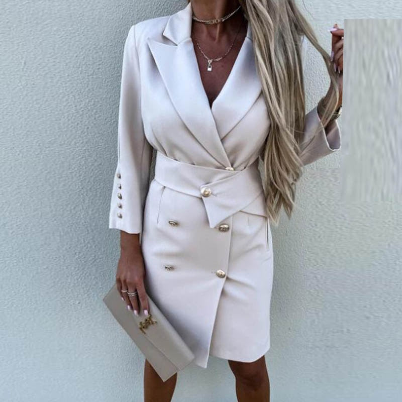 Zina Blazer | Women’s Double Breasted Tailored Blazer with Structured Fit