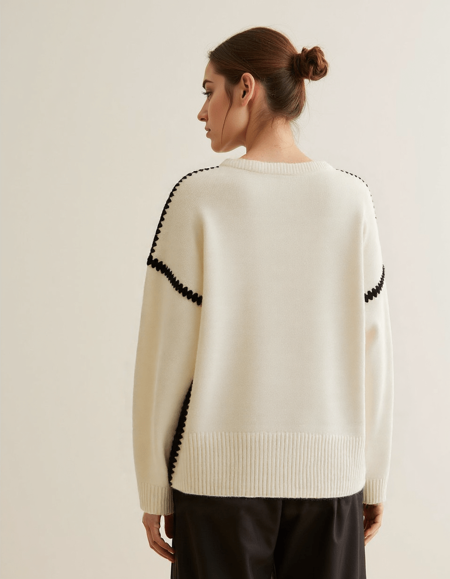 Rahima Jumper | Women's Autumn Embroidered Knitted Jumper