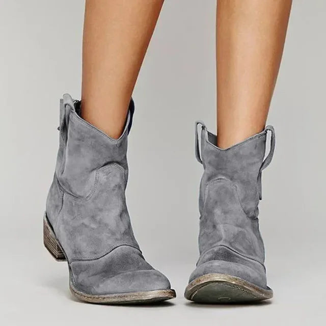 Aileen Ankle Boots | Women’s Vintage Style Ankle Boots with Low Heel