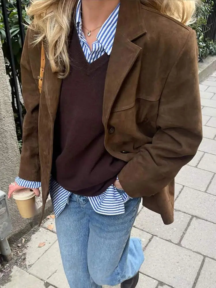 Regina Jacket | Women’s Autumn Classic Suede Jacket