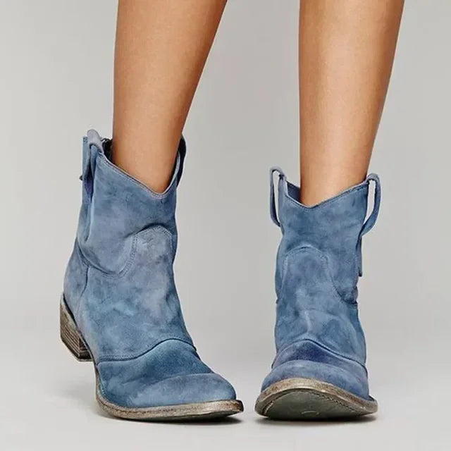 Aileen Ankle Boots | Women’s Vintage Style Ankle Boots with Low Heel