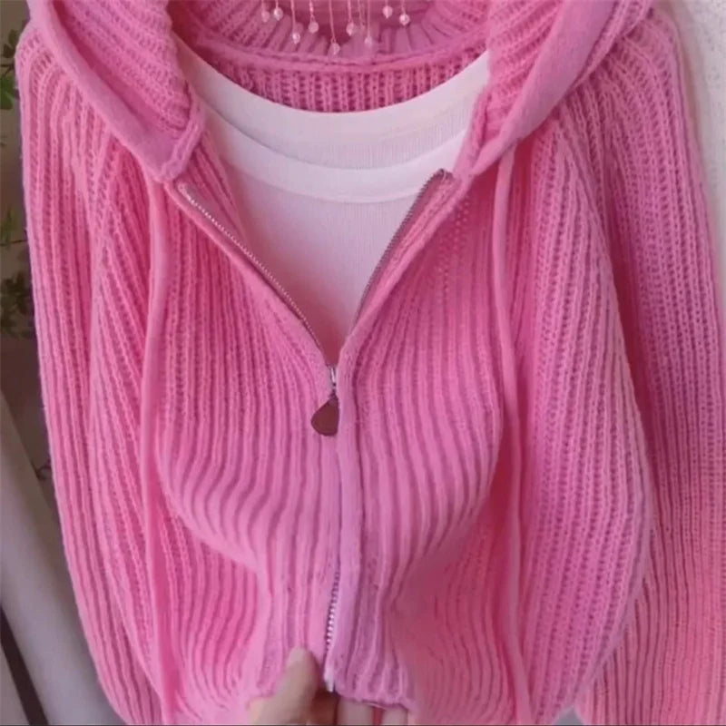 Louise Cardigan | Women's Knitted Zip-Up Hoodie
