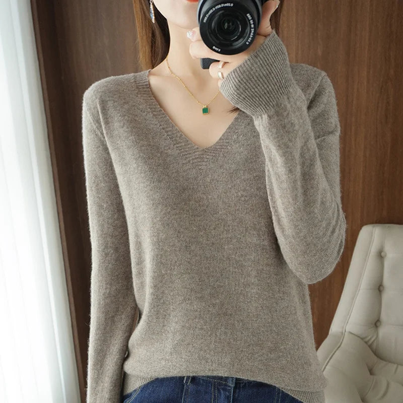 Drusilla Sweater | Cozy V-Neck Sweater with Timeless Style