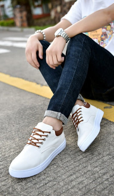 Udell Shoes | Men's Canvas Sneakers with White Sole