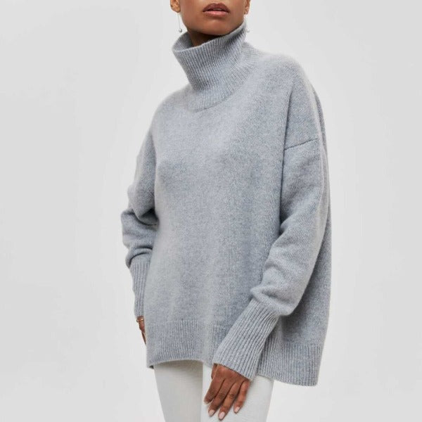 Emilia Sweater | Warm Long-Sleeved Turtleneck Jumper