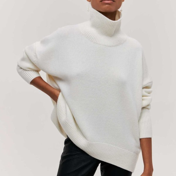 Emilia Sweater | Warm Long-Sleeved Turtleneck Jumper