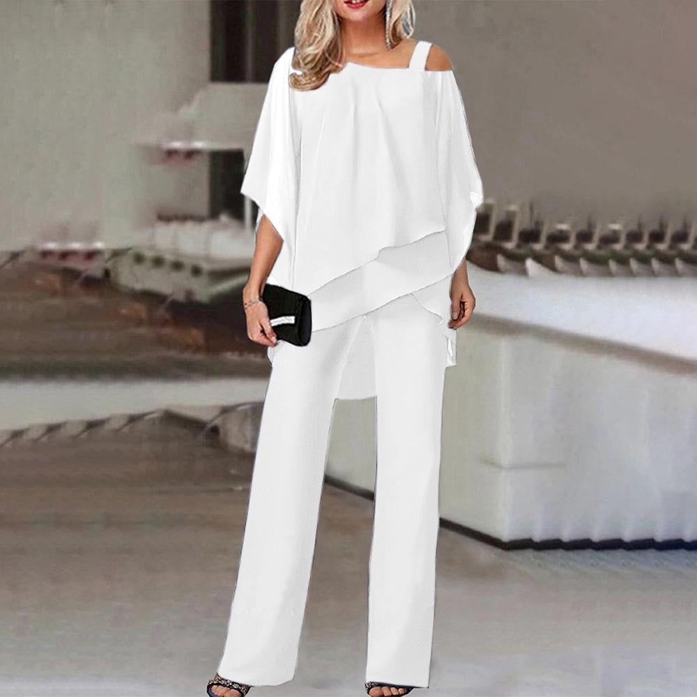 Xelira Two Piece Set | Women’s Cold Shoulder Matching Outfit for Effortless Style