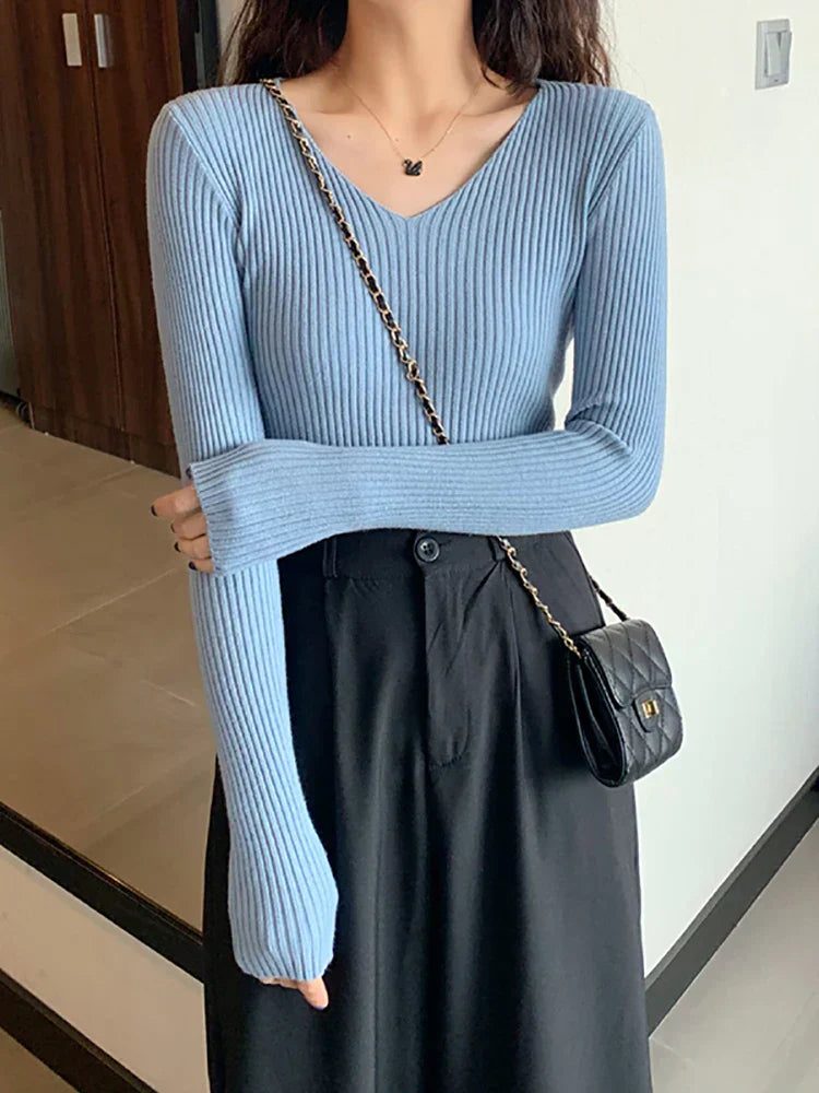 Salina Jumper | Women’s Autumn Slim Fit Ribbed Knit Jumper
