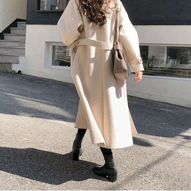 Rachael Trench Coat | Women's Autumn Long Button-Up Trench Coat