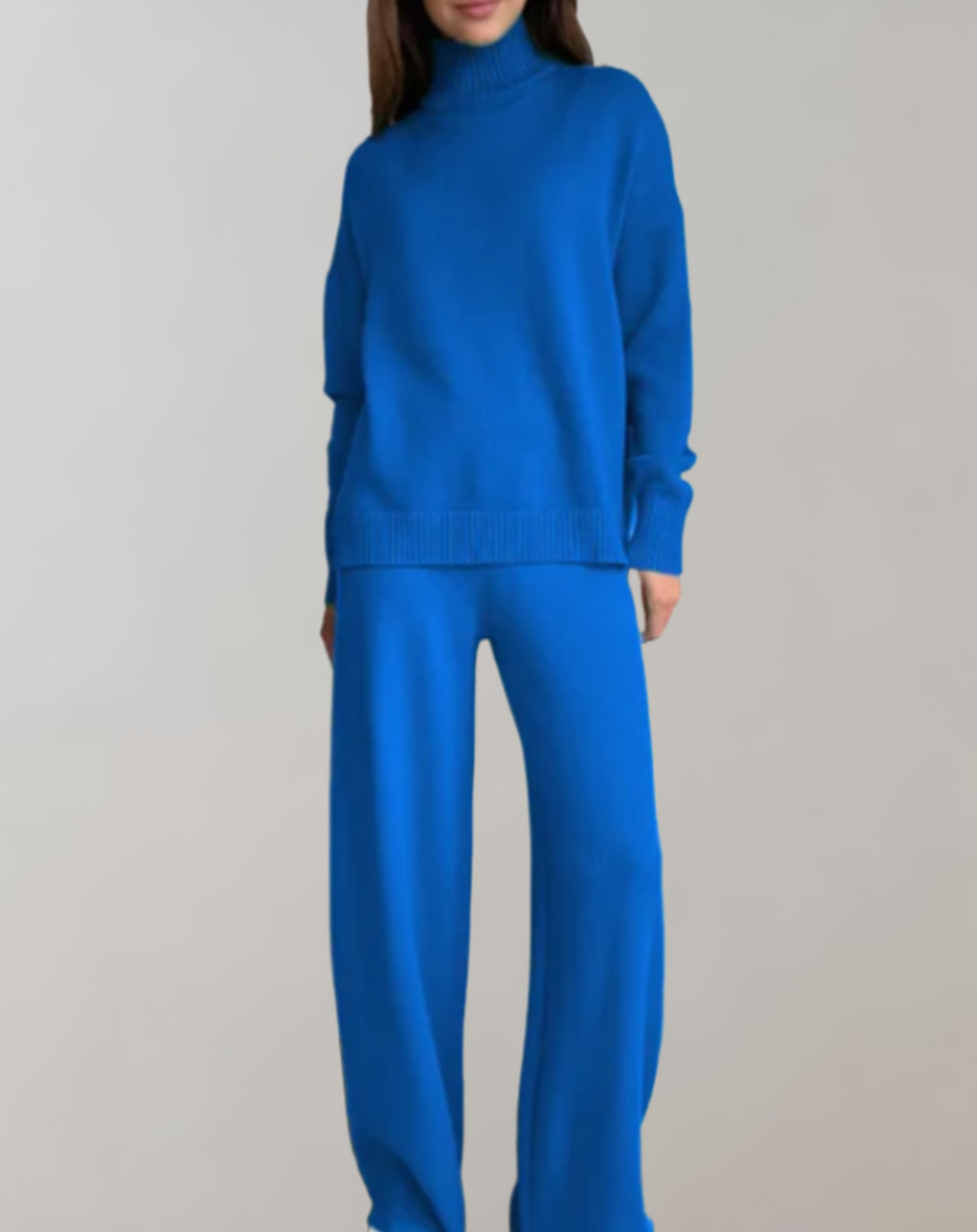 Ilaria Set | Oversized Turtleneck Sweater and Wide-Leg Pants