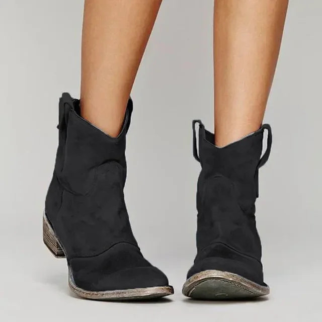 Aileen Ankle Boots | Women’s Vintage Style Ankle Boots with Low Heel