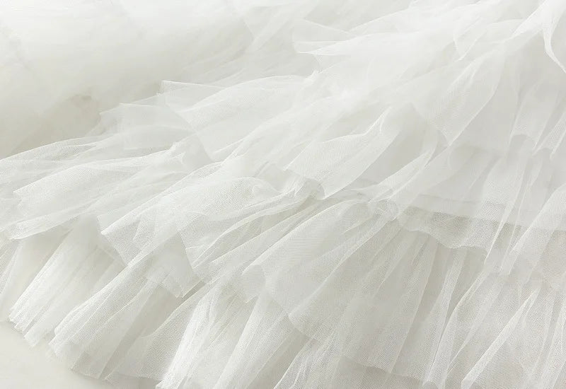 Zella Tulle Skirt | Women’s Layered Flowy Tulle Skirt with Elastic Waist