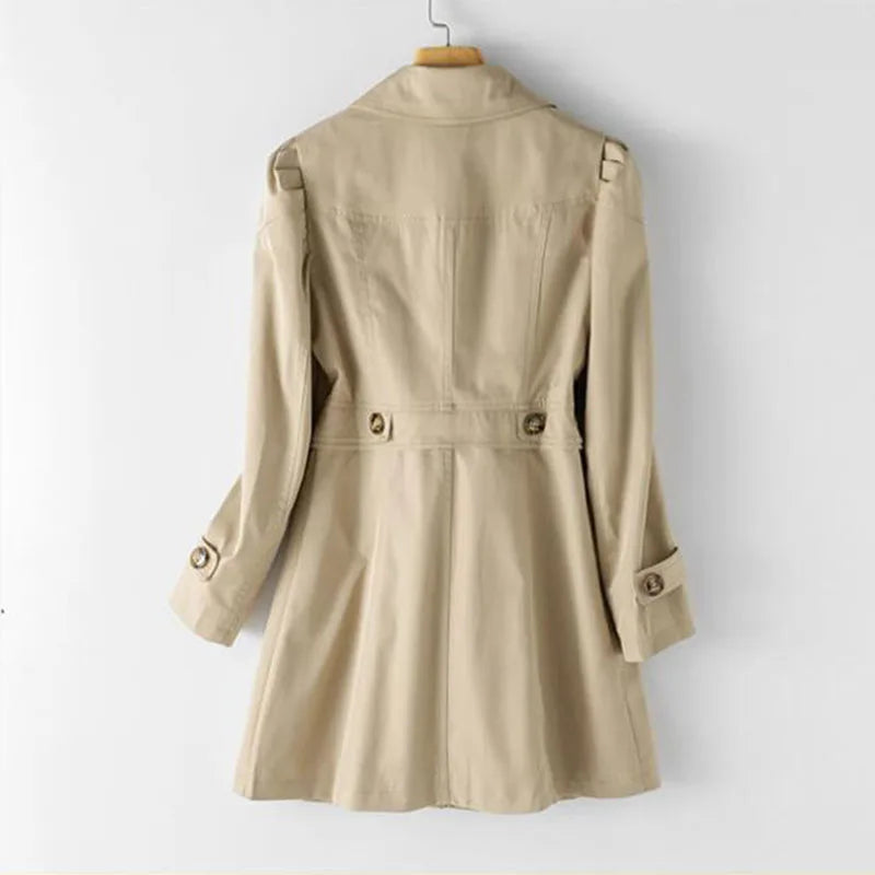 Fabienne Coat | Chic Single-Breasted Trench Coat