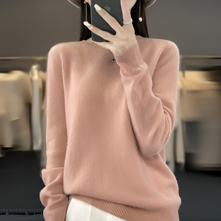 Erin Wool Sweater | Warm O-Neck Pullover