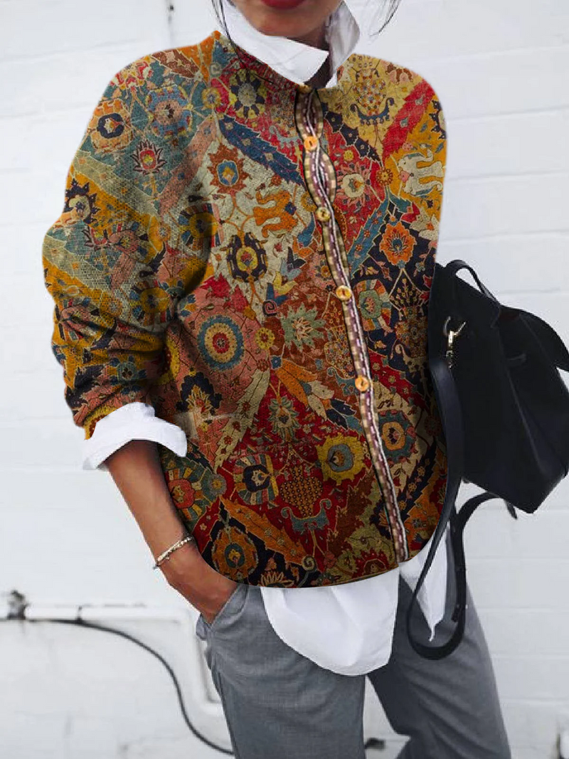 Ebony Cardigan | Vintage-Inspired Patchwork Cardigan