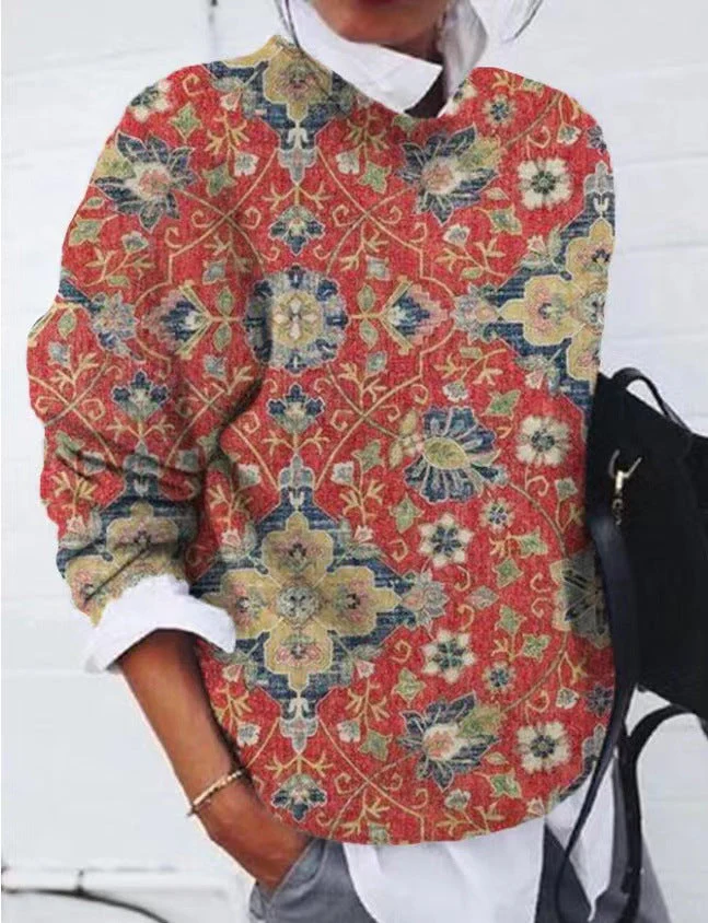 Emberly Jumper | Vintage Floral Print Sweater