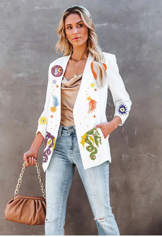 Eisle Blazer | Unique Printed Casual Blazer