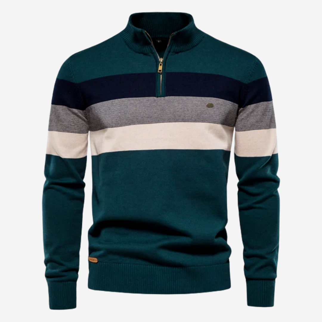 Finn Striped Knit Sweater | Tom Adams Slim-Fit Cotton Blend