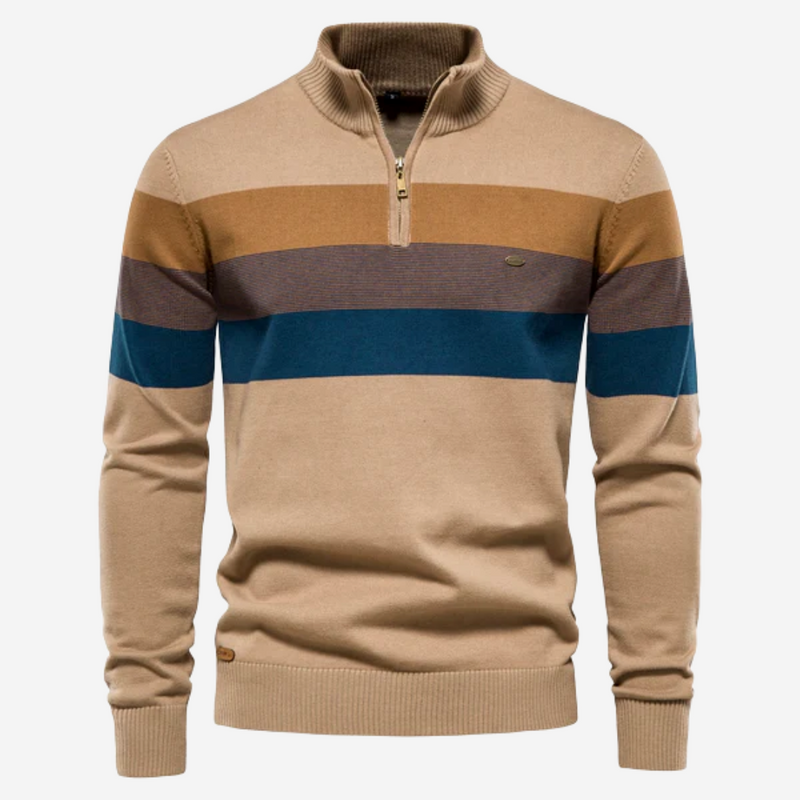 Finn Striped Knit Sweater | Tom Adams Slim-Fit Cotton Blend