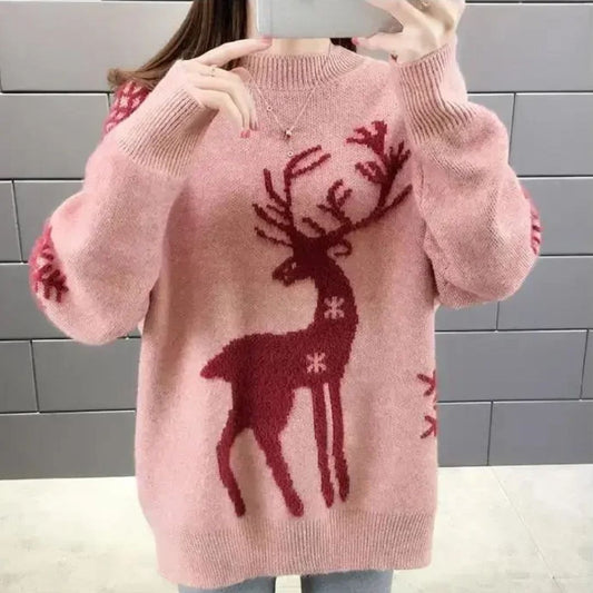 Jamie Sweater | Cozy Reindeer Christmas Sweater