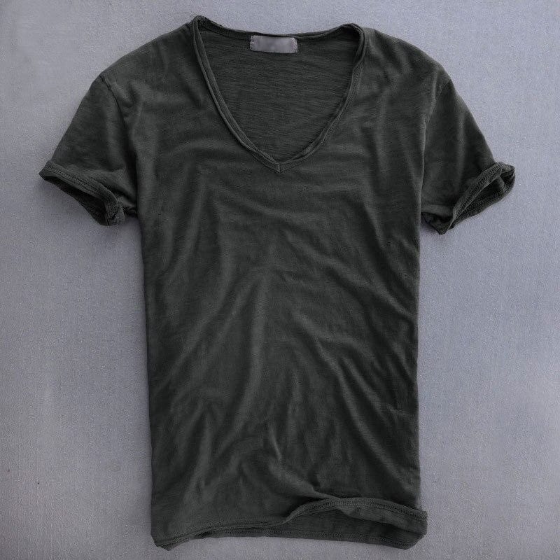 Wilber T-Shirt | Men’s Lightweight Cotton V-Neck Slim Fit T-Shirt