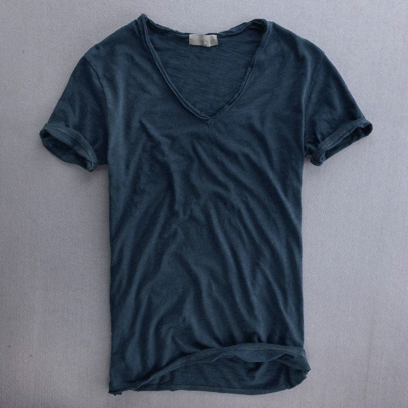 Wilber T-Shirt | Men’s Lightweight Cotton V-Neck Slim Fit T-Shirt