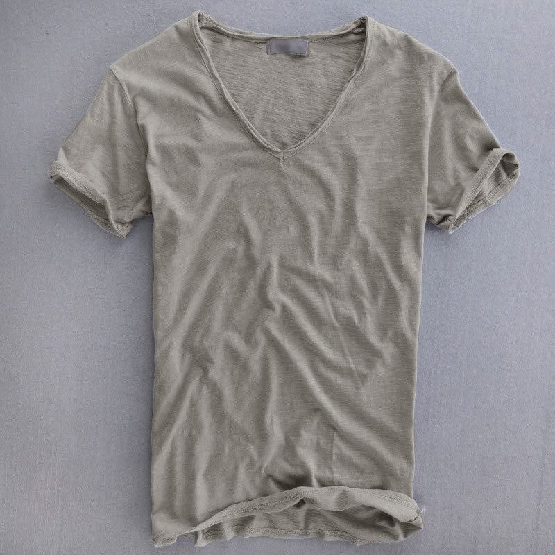 Wilber T-Shirt | Men’s Lightweight Cotton V-Neck Slim Fit T-Shirt