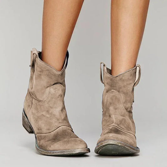 Aileen Ankle Boots | Women’s Vintage Style Ankle Boots with Low Heel