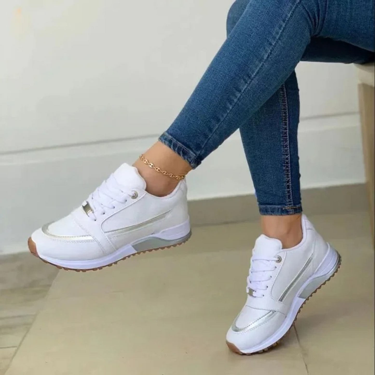 Yvonna Shoes | Women’s Lightweight Supportive Lace-Up Shoes with Soft Sole