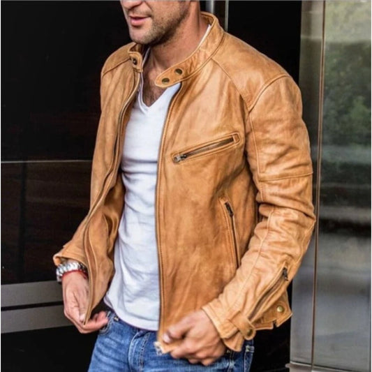 Ferdinand Jacket | Men's Urban Leather Biker Jacket