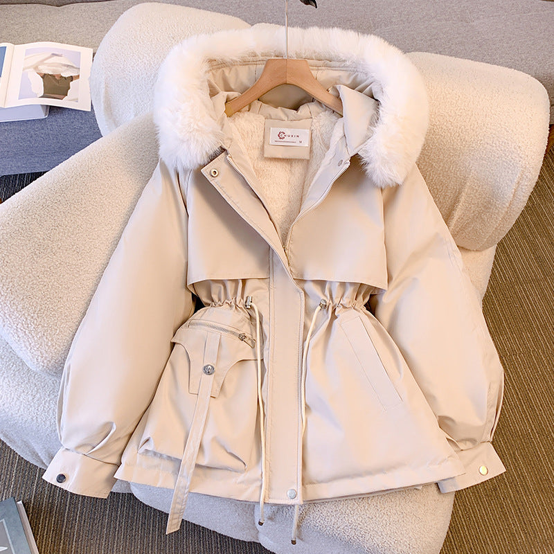 Freja Coat | Elegant Winter Coat with Faux Fur Trim