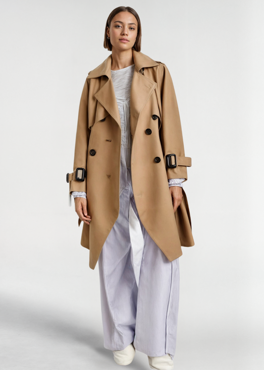 Raegan Trench Coat | Women's Autumn Classic Double-Breasted Trench Coat