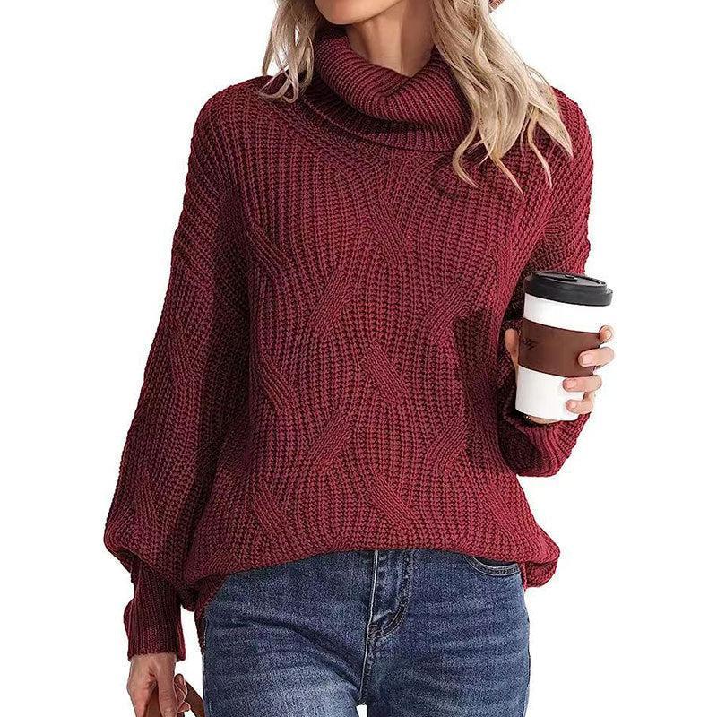 Philly Jumper | Women's Winter Cable Knit Turtleneck Jumper