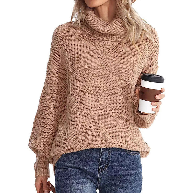 Philly Jumper | Women's Winter Cable Knit Turtleneck Jumper