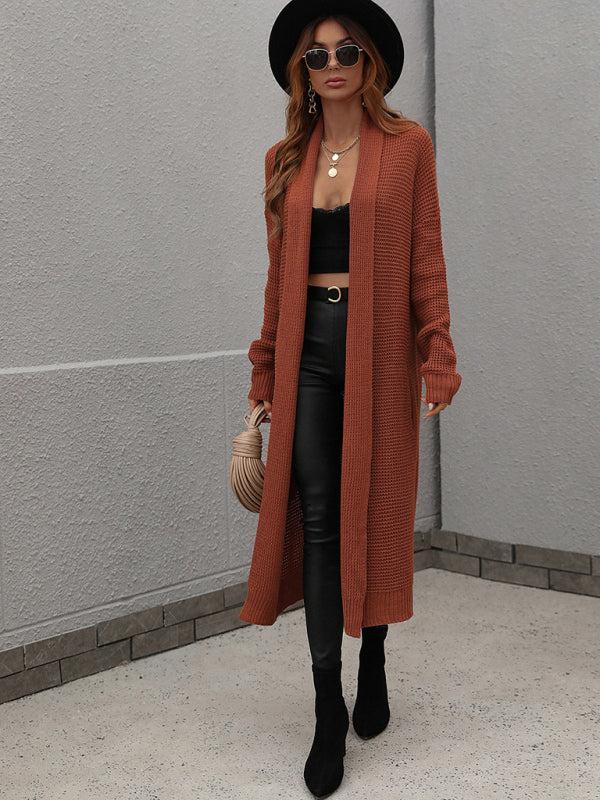 Penda Cardigan | Women's Autumn Long Length Open Front Knit Cardigan
