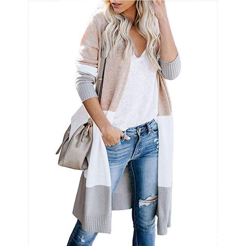 Paola Cardigan | Women's Spring Colour Block Open Front Knit Cardigan