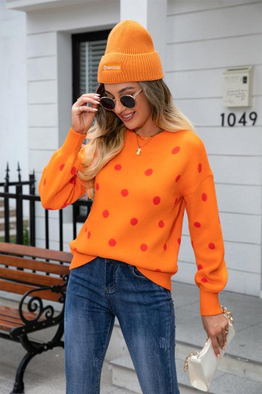 Phyllis Jumper | Women's Winter Polka Dot Knitted Jumper