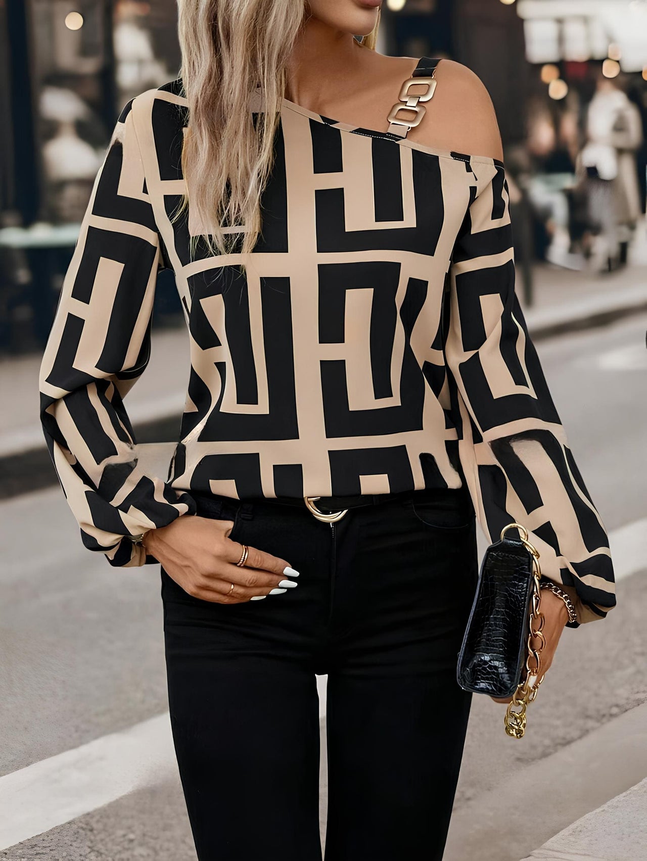 Vanya Shirt | Modern Patterned Shirt for Women
