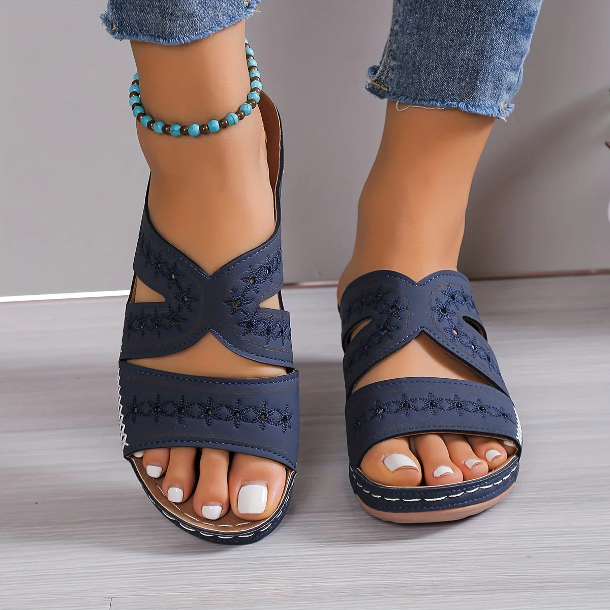 Brooke Comfort Sandals | Supportive Open-Toe Wedge Sandals for Women