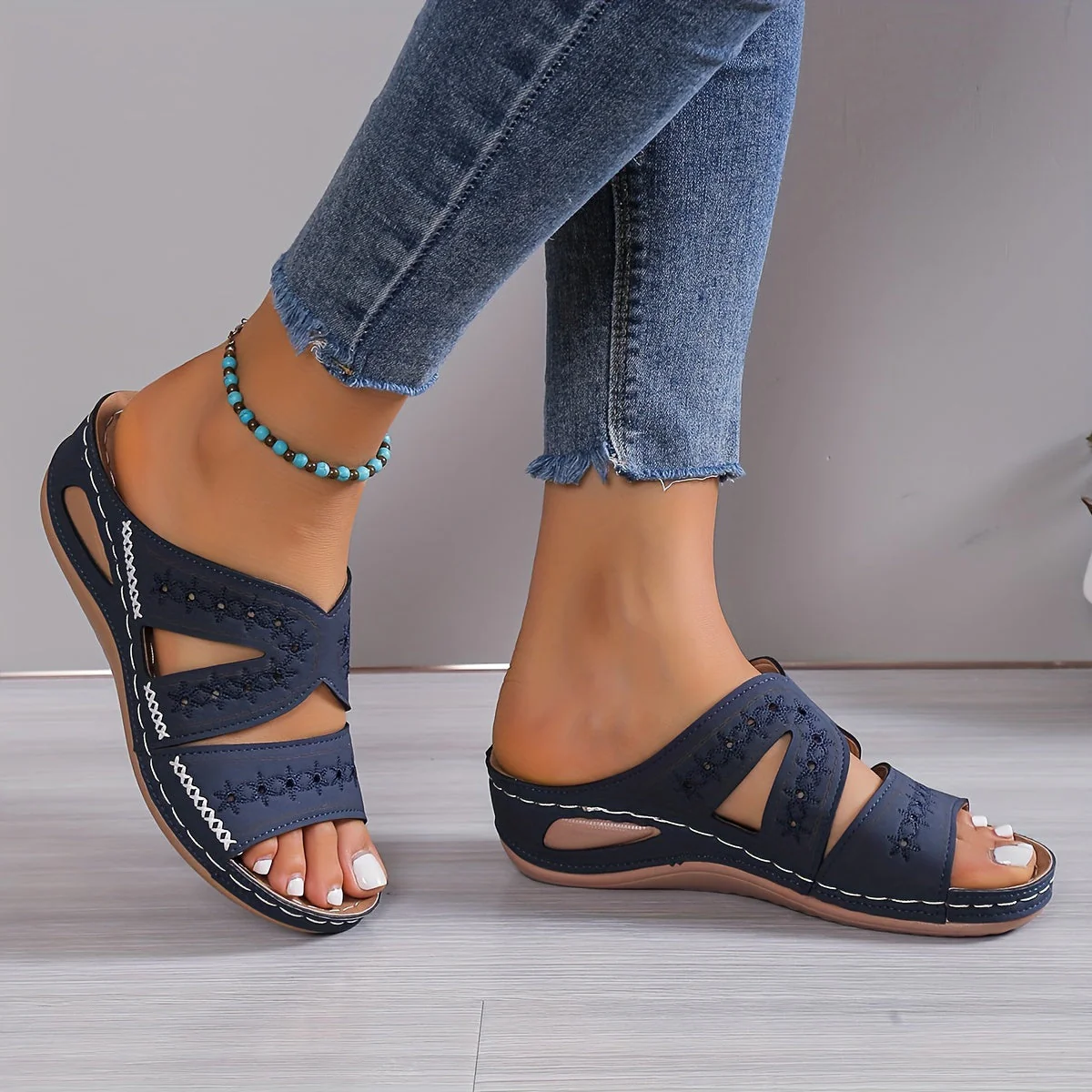 Brooke Comfort Sandals | Supportive Open-Toe Wedge Sandals for Women