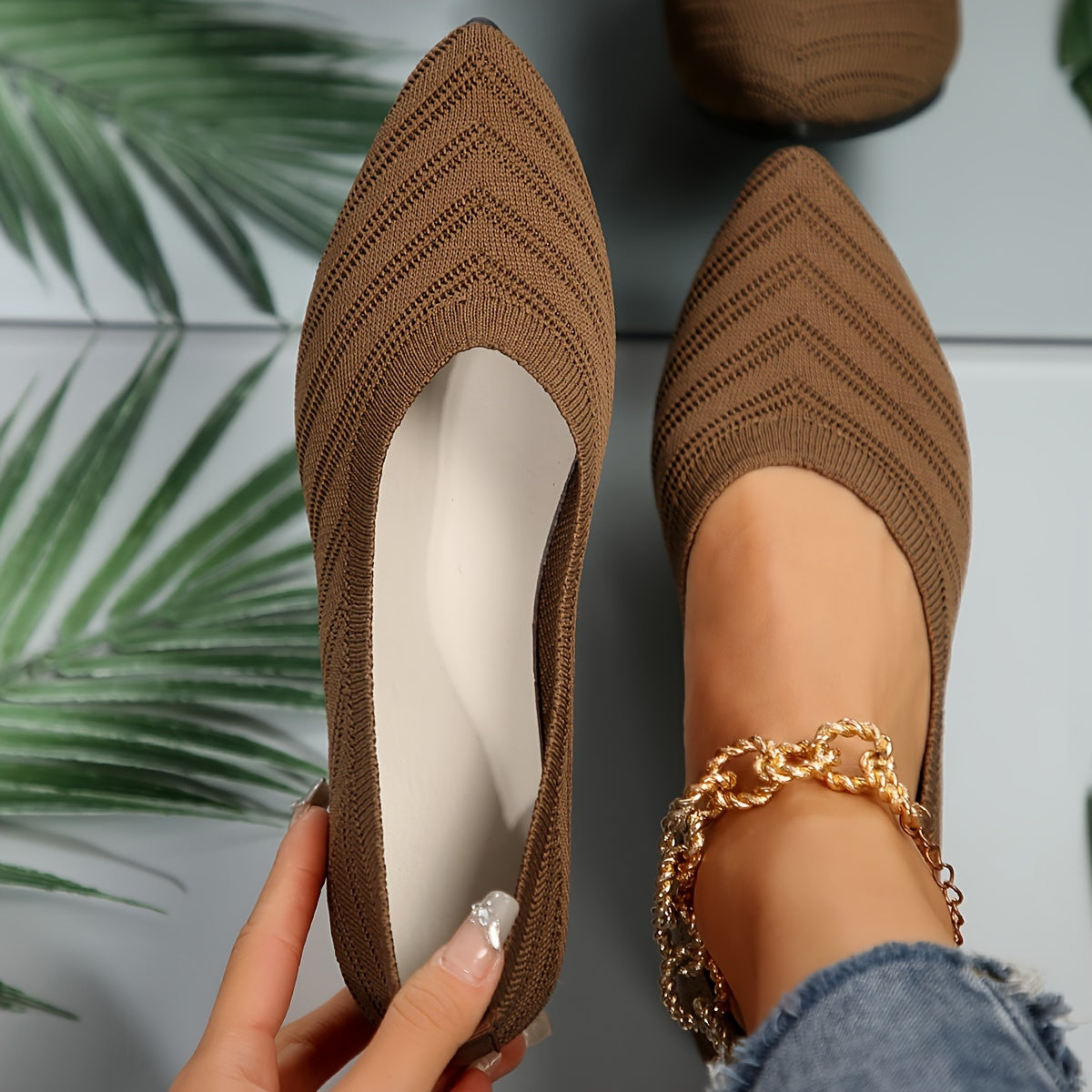 Dacirelle Flats | Pointed-Toe Ballerina Flats with Elegant Design and Comfortable Fit