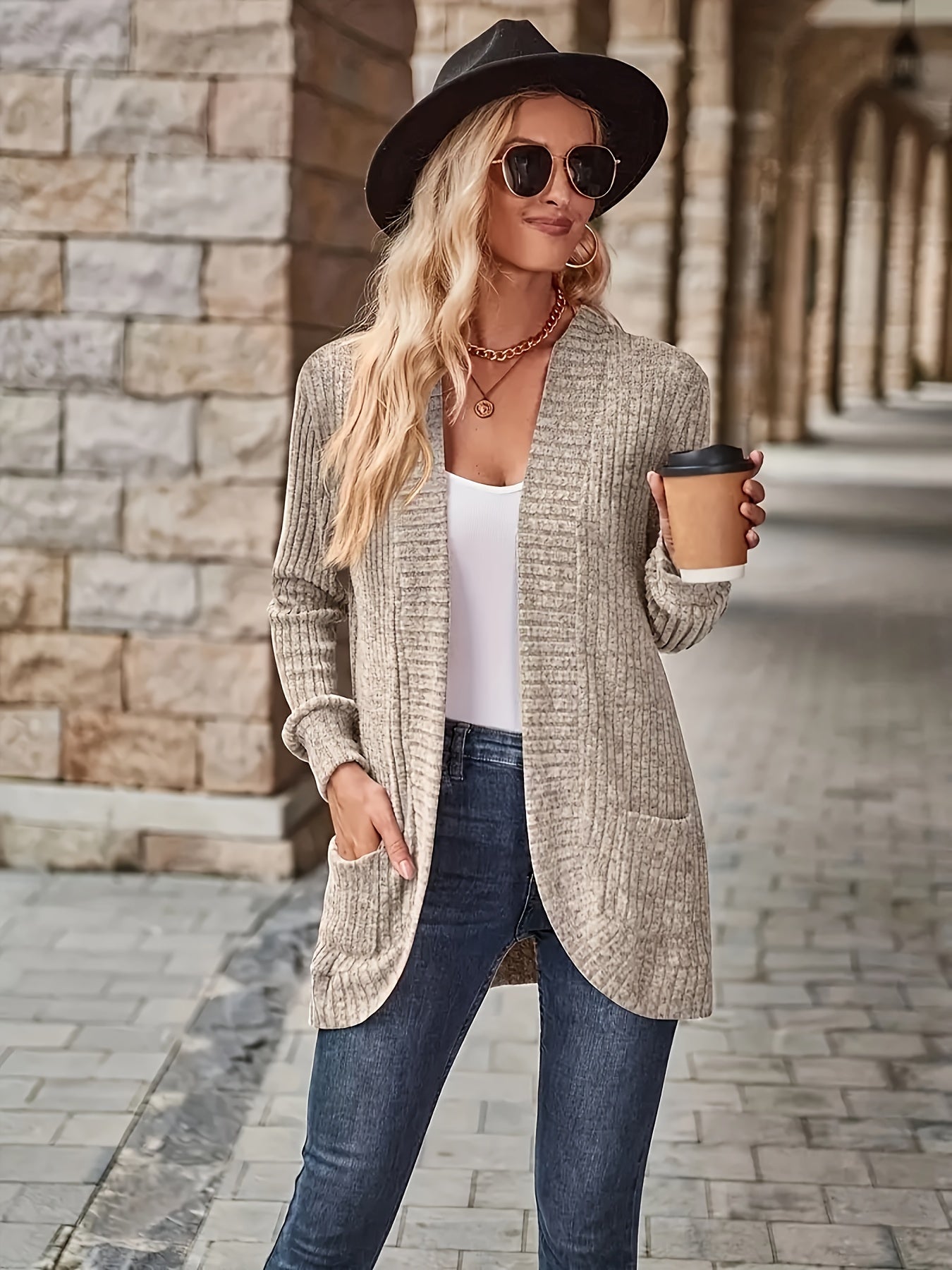 Rania Cardigan | Women's Autumn Casual Fleece Knit Cardigan