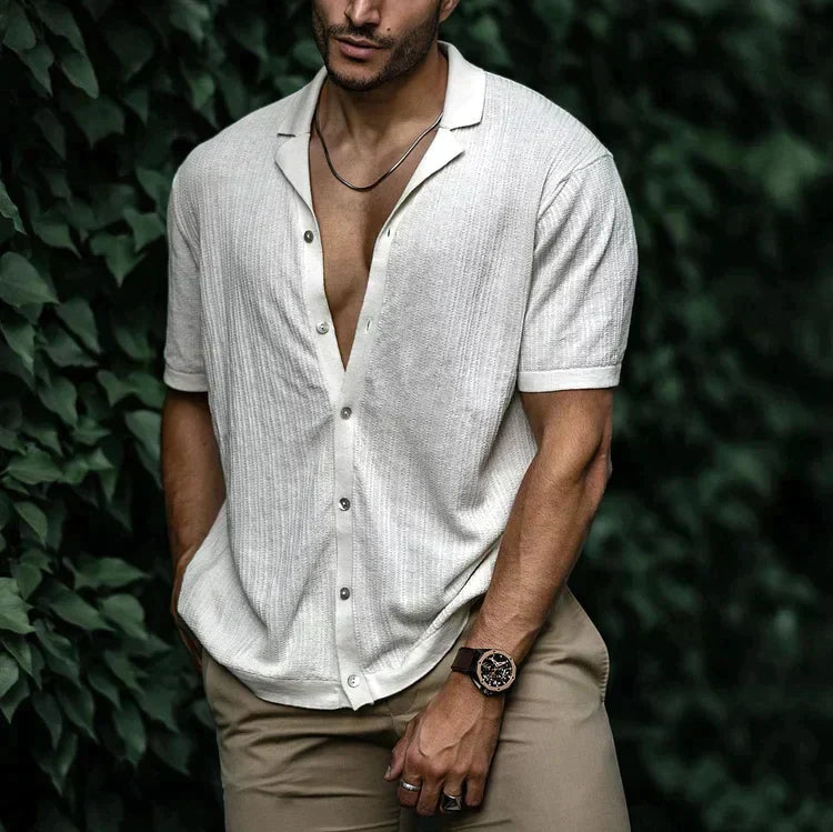 Valensio Linen Shirt | Classic Button-Down Summer Shirt for Men