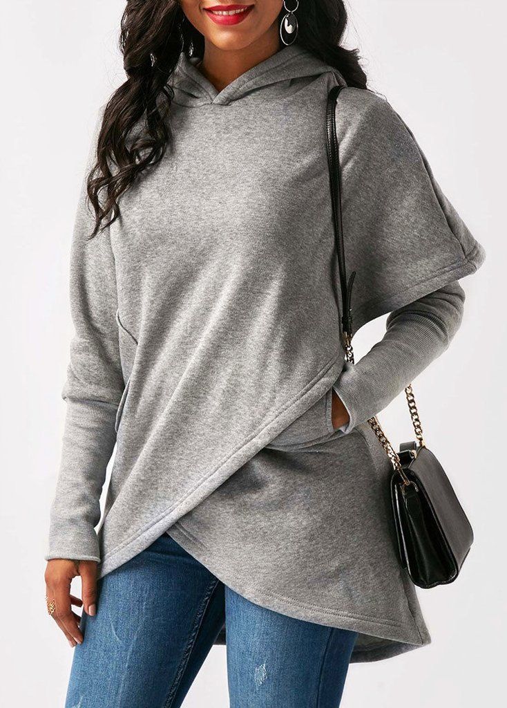 Sabine Hoodie | Women’s Autumn Trendy Asymmetric Hoodie