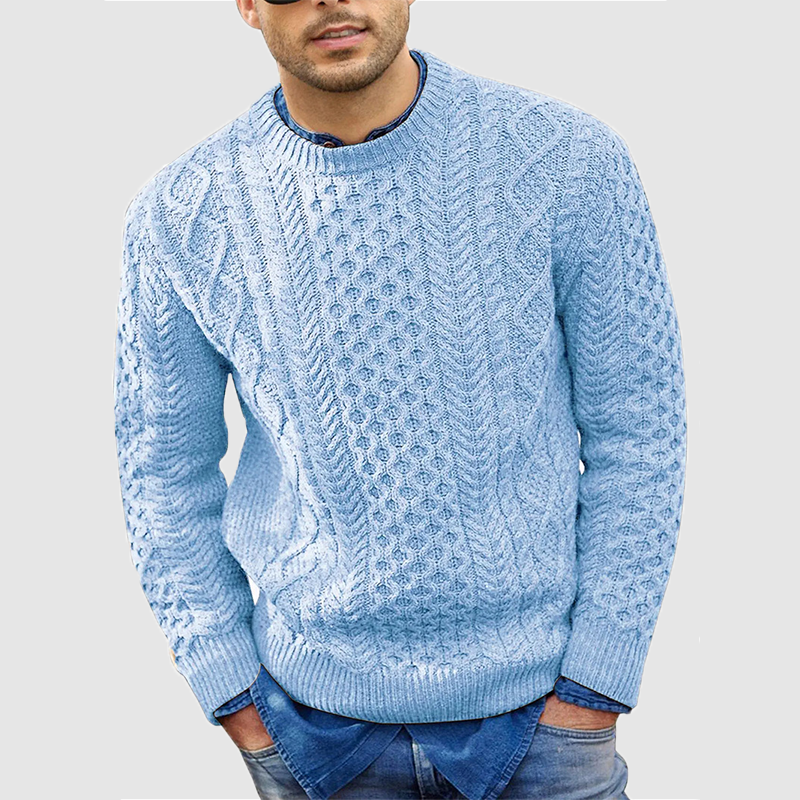 Haru Sweater | Soft Cable Knit Pullover for Men