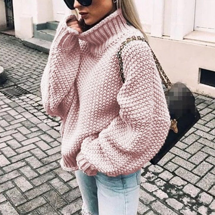 Kimberley Sweater | Chunky Knit Oversized Turtleneck