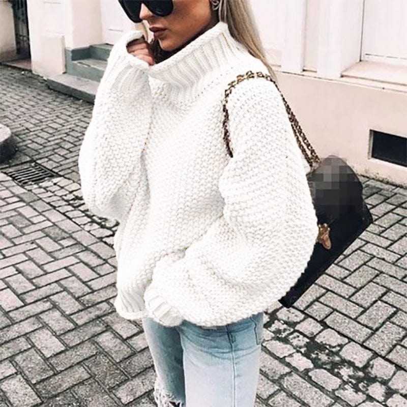 Kimberley Sweater | Chunky Knit Oversized Turtleneck