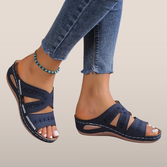 Brooke Comfort Sandals | Supportive Open-Toe Wedge Sandals for Women